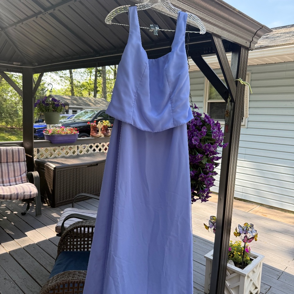 Periwinkle bridesmaid dress